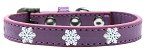 Snowflake Widget Dog Collar (Color/Size: Lavender Size 16)
