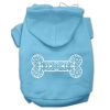 Henna Bone Screen Print Pet Hoodies