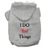 I Do Bad Things Screen Print Pet Hoodies