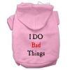 I Do Bad Things Screen Print Pet Hoodies