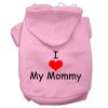 I Love My Mommy Screen Print Pet Hoodies