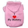I Love My Mommy Screen Print Pet Hoodies