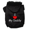 I Love My Daddy Screen Print Pet Hoodies