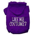 Like my costume? Screen Print Pet Hoodies (Color/Size: Purple Size L)
