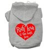 Ruff Love Screen Print Pet Hoodies