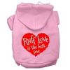 Ruff Love Screen Print Pet Hoodies