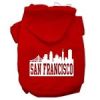 San Francisco Skyline Screen Print Pet Hoodies