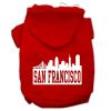 San Francisco Skyline Screen Print Pet Hoodies