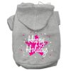 Scribble Happy Holidays Screenprint Pet Hoodies