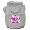 Scribble Happy Holidays Screenprint Pet Hoodies
