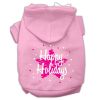 Scribble Happy Holidays Screenprint Pet Hoodies