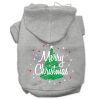 Scribbled Merry Christmas Screenprint Pet Hoodies