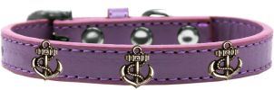 Bronze Anchor Widget Dog Collar