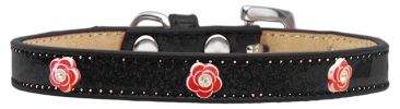 Red Rose Widget Dog Collar
