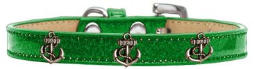 Bronze Anchor Widget Dog Collar